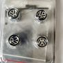 ( Gift ) Metal Silver Valve Wheel  4 pieces Caps + Spanne. Ii have all types. Image 5