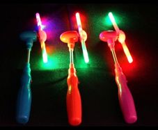 Spinning toy light mill with music