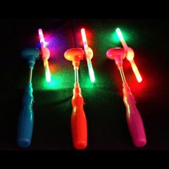 Spinning toy light mill with music