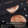 Pcs Wall Hanging Tassel Tapestry Decoration Moon Tapestries Wall Art Flower Tapestries for Bedroom Cotton Linen Inches Black (35 x 50cm) Image 6