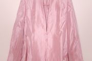 Jacques Vert Pink Metallic Shimmer Mock Neck Tailored Blazer Jacket 12UK/40EU