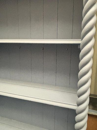 Painted Blue Dresser / Display Cabinet with Shelves