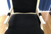 Black Baroque-Style Armchair