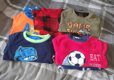 3-4 years Fleecy Pyjamas x 5