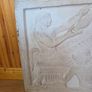 Irish plaster Sculpture Vintage Antique Greek Roman Plaster relief plaque Image 2