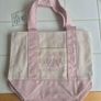 Trader Joe's Striped Mini Canvas Tote Bag Image 4