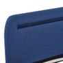 Bed Frame with LED Blue Fabric 150x200 cm Image 5