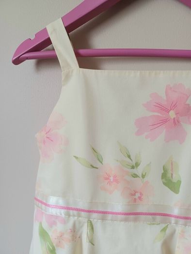 Girls Lemon Floral Dress Age 7-8