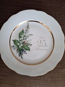 Silver Anniversary plate