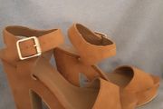Heel Suede Sandals .. Size: 4 UK .. 37 EU