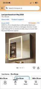 LED mirror cabinet