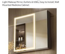 LED mirror cabinet