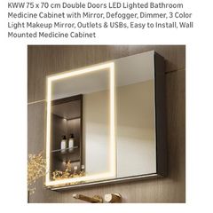 LED mirror cabinet