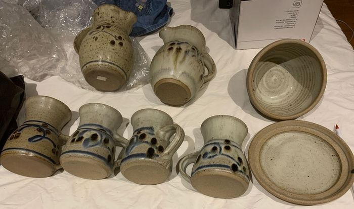Rossmore tankards etc pottery
