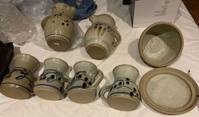 Rossmore tankards etc pottery