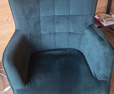 HOMCOM velvet wingback velvet chairs
