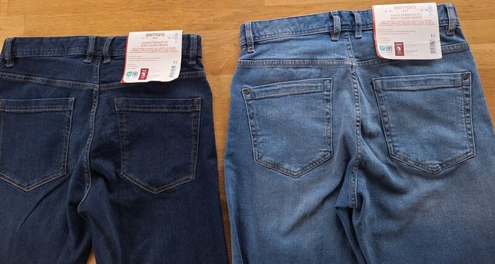 Two pairs of Esmara Men's Straight Fit Jeans - Size 32/32
