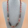 Vintage Himalayan Tibetan Eyes Agate & Whiteheart Glass Beads Necklace Image 4