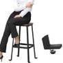 _Bar stools, set of 2 High chairs, with backrest Image 3