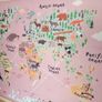 New World Animal Map Canvas Poster Image 6