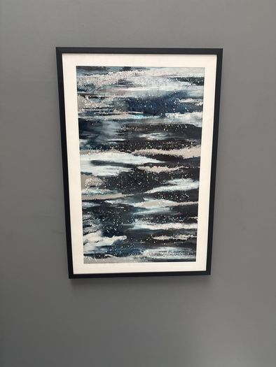 large jewel framed art