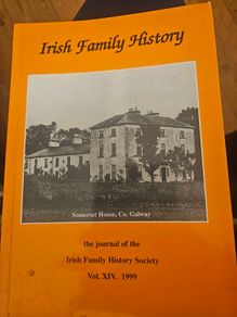 Irish Family History. The Journal Of The Irish Family History Society 1999. Paperback In Good Condition.  See Photos For Same.