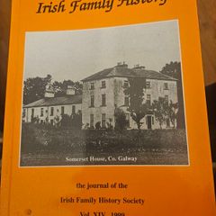 Irish Family History. The Journal Of The Irish Family History Society 1999. Paperback In Good Condition.  See Photos For Same.