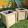Small Medium Large Wooden Planters Flower Planter Raised Planter Vegetable Planter Image 5