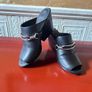 Fab New AllSaints black slide on wedge heel mules size 40. Image 8