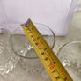 Multi-Purpose Crystal Beverage Tumbler Drinking Glass Set of 4 each 2 matching not stamped.. Image 4