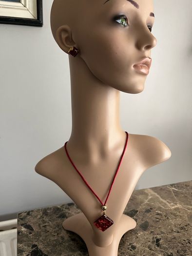 murano glass necklace set