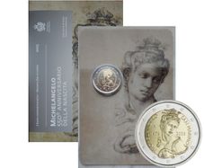 San Marino 2 Euro Base Metals Brilliant Uncirculated Coin 2025 - 550th anniversary of the birth of Michelangelo