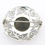 Jet Sterling Silver Brooch Image 3