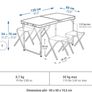 Folding camping table Image 5