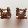 Pair of vintage elegant footed silver plated salt/pepper shakers  H 7.5cm Image 7