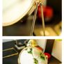 360 Rotation Metal Makeup Mirror Single Sided Vintage Vanity Mirror Golden like new Image 6
