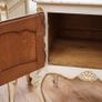 Pair of Antique French Painted Oak Bedside Cabinets Image 5