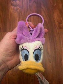 Disney Daisy Duck plush face keychain