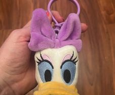 Disney Daisy Duck plush face keychain