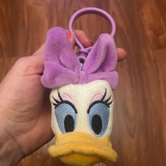 Disney Daisy Duck plush face keychain