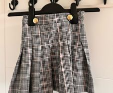 River Island skirt and knitted blouses