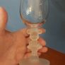 Fantastic Pair of Rare and Collectable Mickey Mouse and Minnie Mouse Wine Glasses with Frosted Character Stems by Walt Disney Company, in Mint Condition Image 5