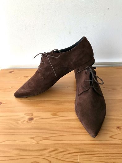 Premoli  lace up suede flats 8/41