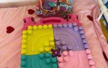 Megabloks table and bricks