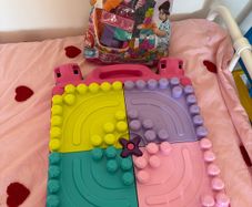 Megabloks table and bricks
