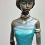 Vintage Mahogany Princess Figurine Image 3