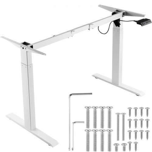 Standing Desk Frame, Adjustable 70-117 cm Height & 95-158 cm Length Electric Stand Up Computer Desk Legs, Ergonomic DIY Workstation Base for Home