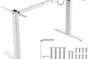 Standing Desk Frame, Adjustable 70-117 cm Height &amp; 95-158 cm Length Electric Stand Up Computer Desk Legs, Ergonomic DIY Workstation Base for Home