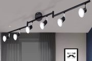 6 Way GU10 6W Ceiling Light Fitting, Spot Light Ceiling Spotlight Swiveling Lamp Light Bases Angle Adjustable (Bulbs Not Included)