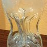 Antique hourglass shaped glass decanter Image 2